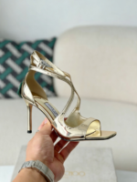 Jimmy Choo Azia Buckle High Heels, 9.5cm - Image 9