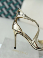 Jimmy Choo Azia Buckle High Heels, 9.5cm - Image 8