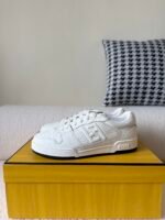 FENDI Match leather low-top sneakers - Image 3