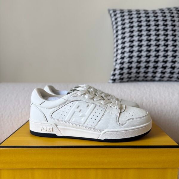 FENDI Match leather low-top sneakers