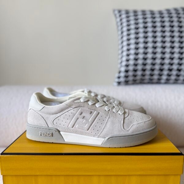 FENDI Match leather low-top sneakers