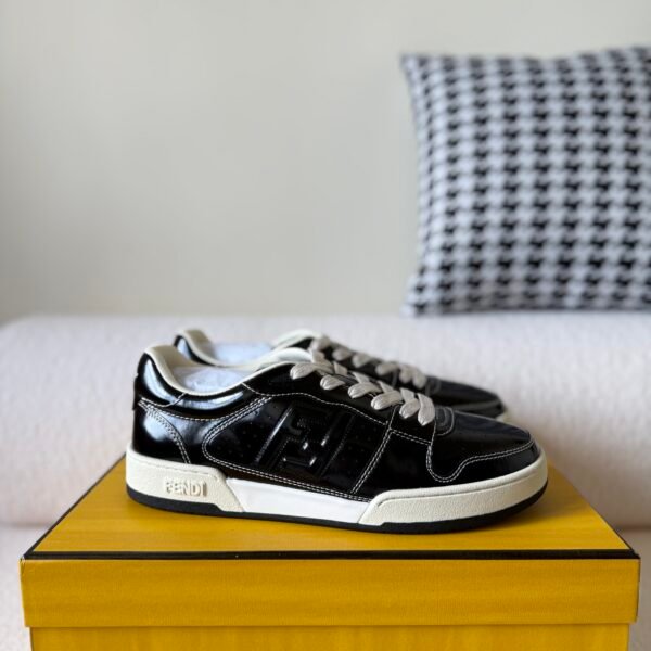 FENDI Match leather low-top sneakers